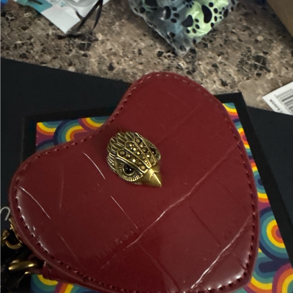 RESERVED NATSFAN05—Kurt Geiger Kensington Heart Bag Charm - Picture 3 of 4